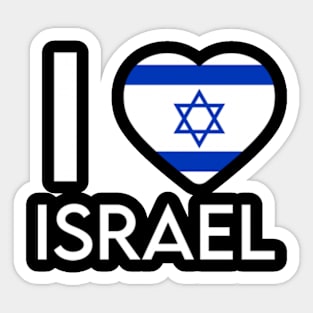 I Heart Israel Sticker